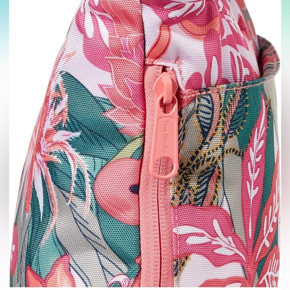 Vera Bradley Lighten Up ReActive Hipster Crossbody - Rain Forest Canopy Coral - Picture 4 of 13